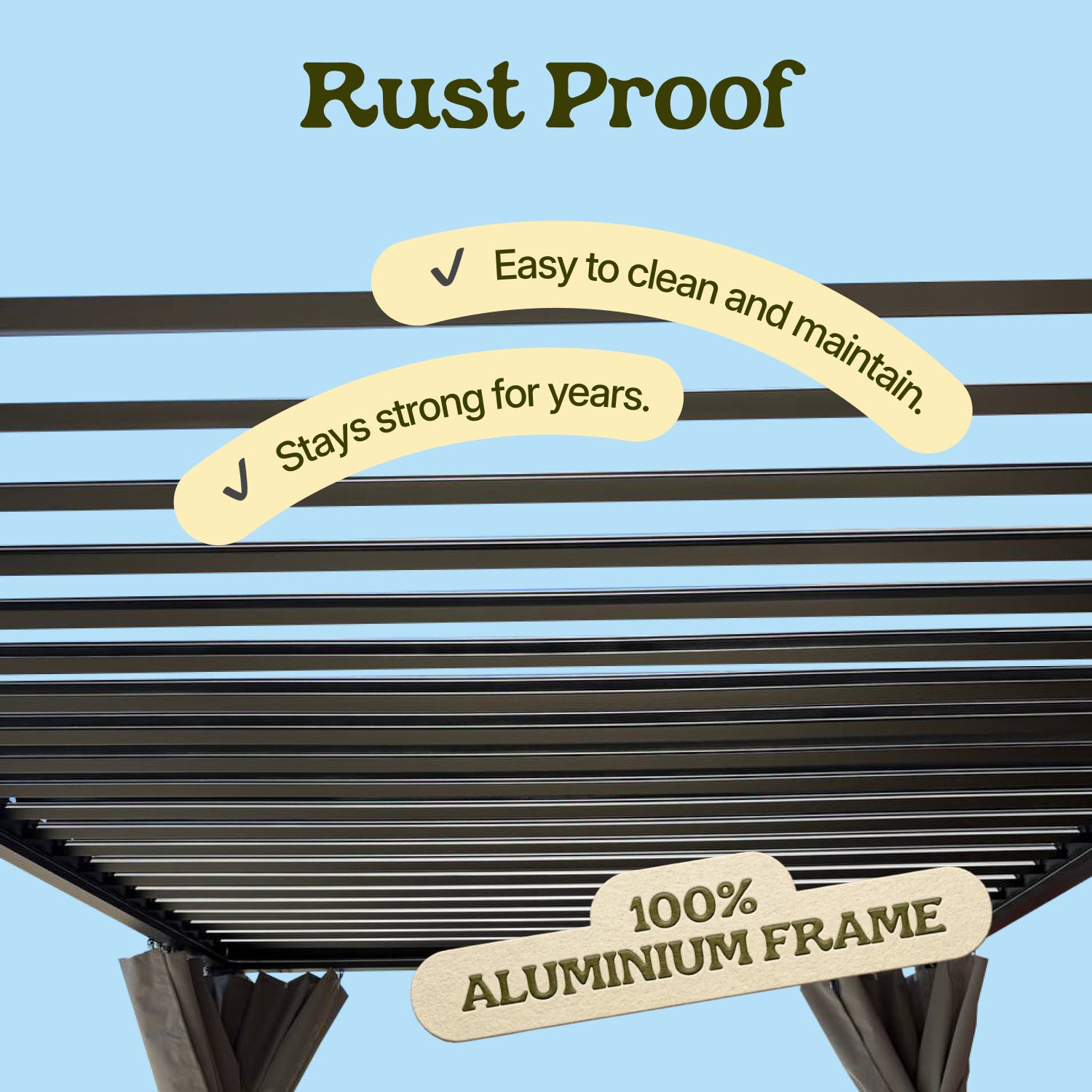 Louvered pergola